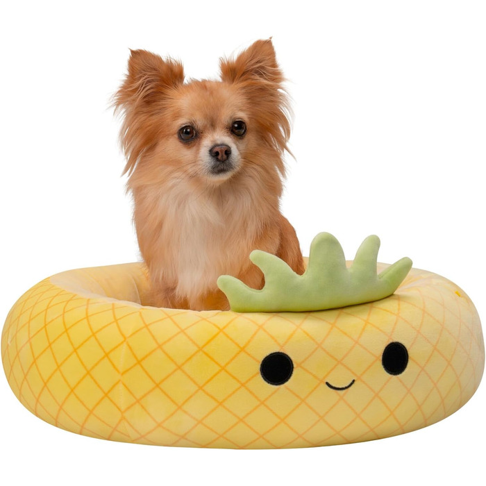 Ліжко для домашніх тварин Squishmallows Maui Ананас 50 см, офіційний плюш Jazwares, супер м'яке