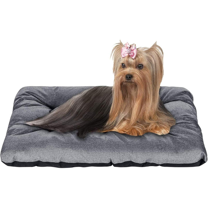 Крісло-лежанка для собак SuperKissen24, розмір M, 55x40 см, сірий колір - водовідштовхувальне, миється