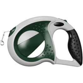 Автоматична висувна поводок для собак, підходить для малих, середніх та великих собак, неслизька ручка, поворот на 360° без перекручування, повід для прогулянок на відкритому повітрі (3 м/5 м) (801 темно-зелений, 3 м)