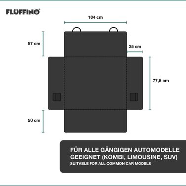 Захист для багажника автомобіля від собак: вологостійкий, стійкий до подряпин, легко миється. Килимок для собак у багажник авто.
