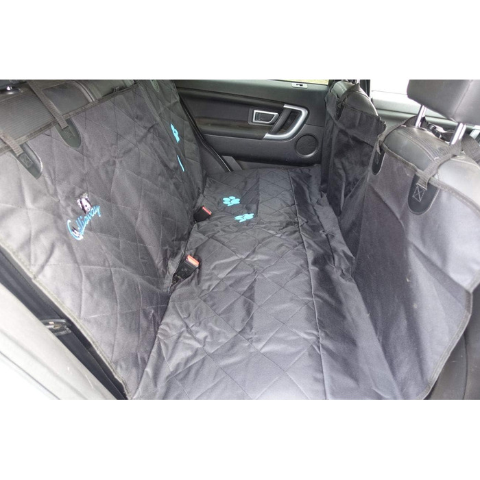 Плед для собак Callieway Autoschondecke Woo, чорний, м'який, для автомобіля