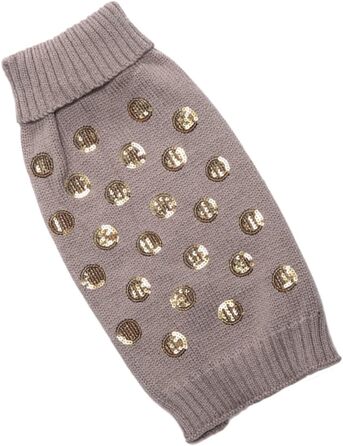 Теплий одяг для собак Angoiy Strickpuover - зимовий костюм для собак, зручний, великий розмір (Mx3pcs, сірий)