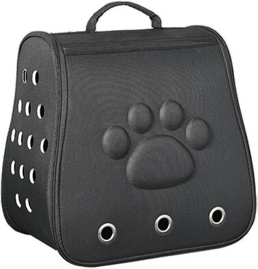 Транспортна переноска для собак та котів | Складна переноска для тварин - чорна