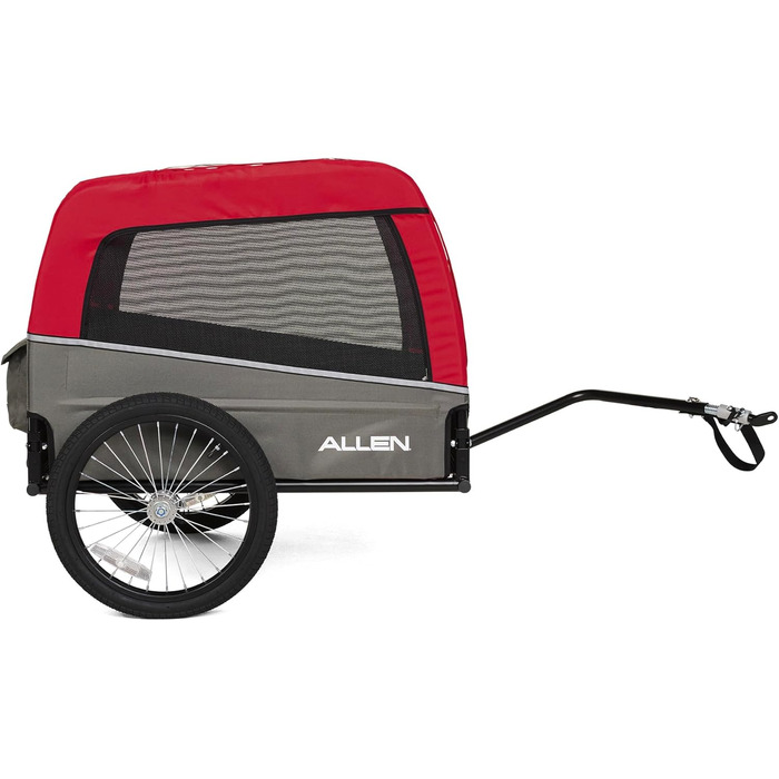 Причіп для велосипеда для собак Deluxe Getaway Solids M, червоний – для прогулянок