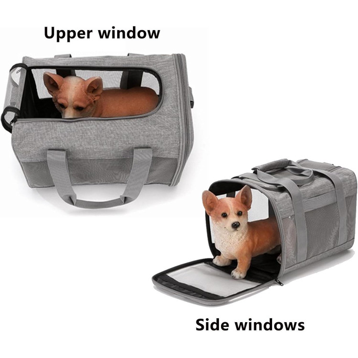 Транспортна переноска для кота/собаки, складана, з регульованим плечовим ременем