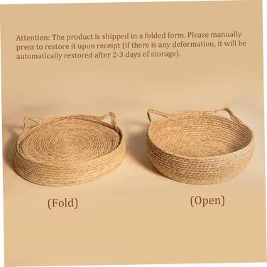 Кігтеточка-ліжко для котів з соломи та м'яким подушкою, 43 см, зручне ліжко для кошенят, ліжко для котів + біле подушко + об'ємні подушки