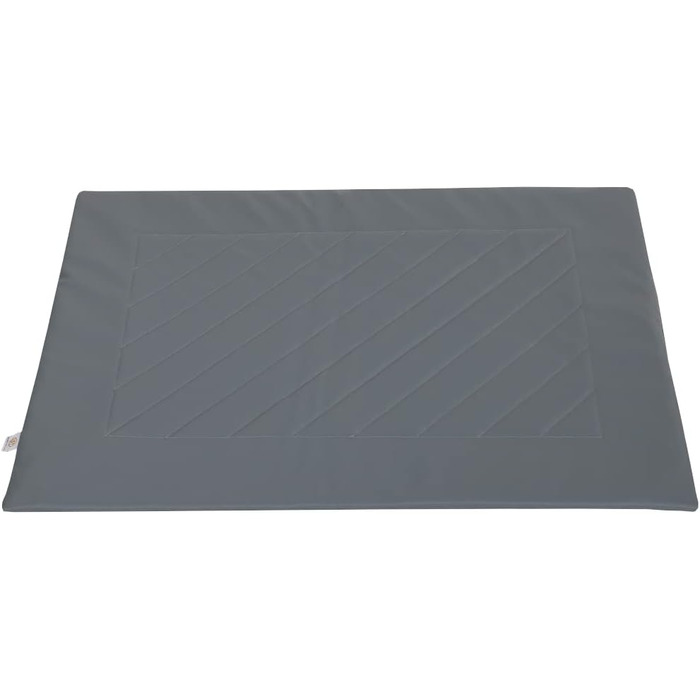 Килимок для собак Barry & Lucy: лежанка, килимок в авто, водонепроникний, з штучної шкіри (55x75, 105x75, сірий)