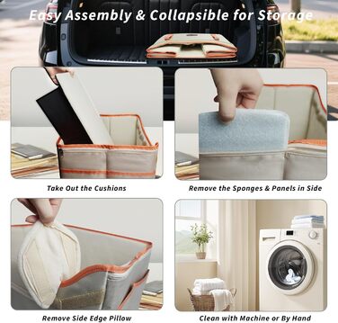 Автокрісло для собак, корзина для собак у машину, водовідштовхувальне, складане з фіксатором, для маленьких собак до 8 кг, на передні та задні сидіння, хакі