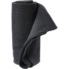 М'яка ковдра для домашніх тварин Luxus: вовна, кашемір, штучне хутро, 150x100 см, для собак та котів, чорна