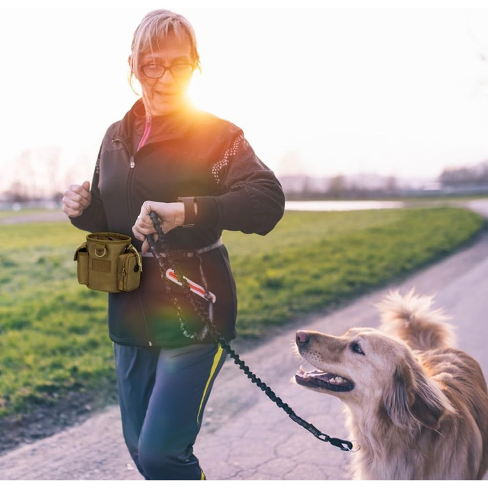 Сумка для тренування собак DONGKER, водонепроникна, з 2 кишенями, бежева