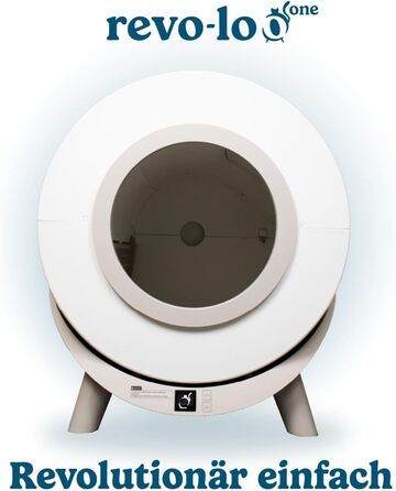 Revo-loo one — автоматичний самочистний туалет для котів, електричний, для кількох котів 1-13 кг, 80 л, з керуванням через додаток, герметичний, мінімальне обслуговування