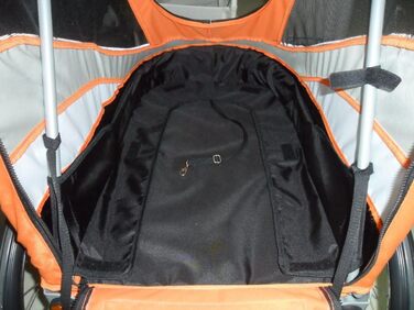 Innopet Sporty: Причіп для собак на велосипед Deluxe чорний/срібний - 2-в-1 (будка та причіп), до 30 кг, з дощем. Включено тягу та з'єднувач.