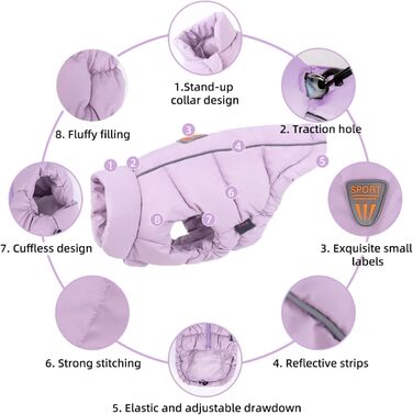 Тепла водонепроникна куртка для собак, захист від снігу та холоду, жовта, розмір M