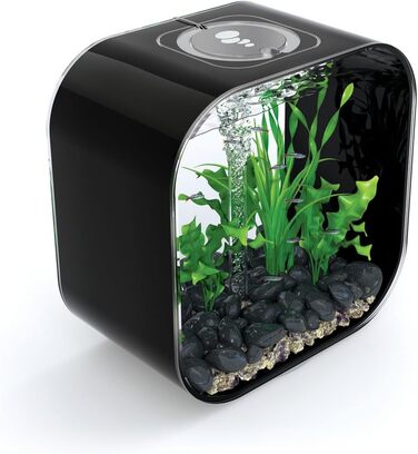 Акваріум biOrb LIFE 30 чорний, комплект з акрилу з LED-підсвіткою, фільтром та керамічним ґрунтом, інноваційний дизайн