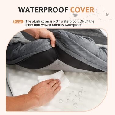 Ортопедичне ліжко для собак Nobleza, середній розмір, 71x58x17 см, з піною з пам'яті, сіре, для маленьких і середніх собак, миється, вологостійке, неслизьке, з високим бортиком