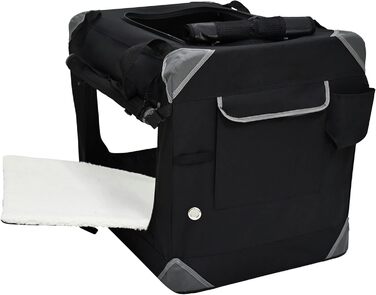 Кіяж для собак EliteField з 3 дверцятами, складаний, м'який, з сумкою для перенесення та флісовим ліжком, для використання в приміщенні та на вулиці, 91.4 x 61 x 71.1 см