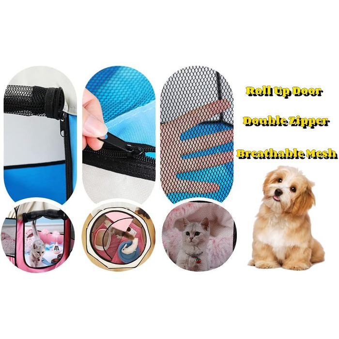 Клітка-переноска для котів Floving, складана, велика (XL), водовідштовхувальна, для дому та вулиці