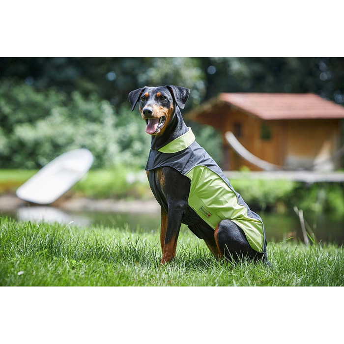 Вольтерс | Дощовик Easy Rain чорного та лимонного кольорів | Довжина спини 26 см