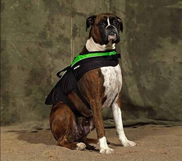 Спасальний жилет для собак Baltic Mascot зелений/чорний (Mod. 0431), розмір 08-15 кг