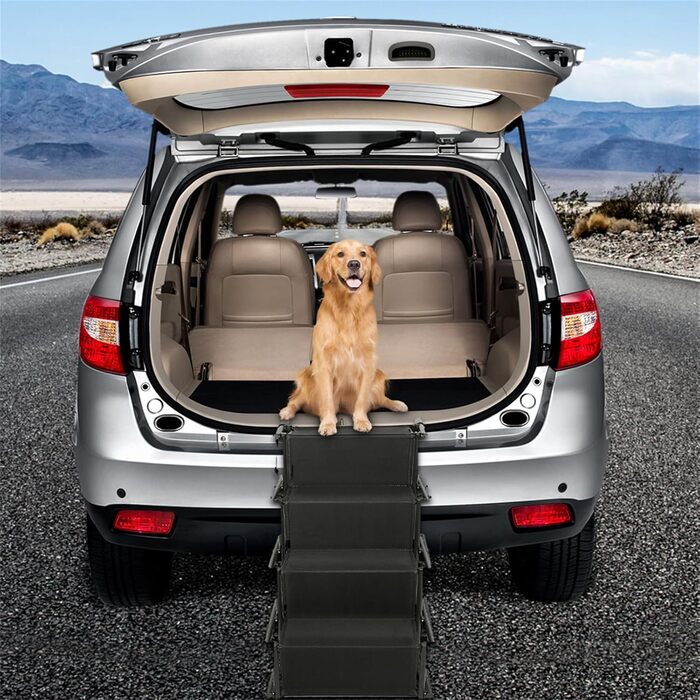 Рампа для собак у машину, складна, чорна, до 75 кг