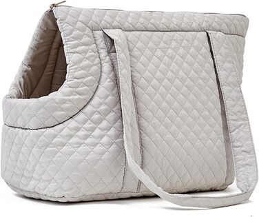 Транспортувальна сумка для собак та котів, бавовна, сірий | Сумка-переноска для цуценят та кошенят, легка, з кишенями