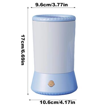 Електричний мийник лап для собак Acunny – USB зарядка, білий/рожевий (блакитний)