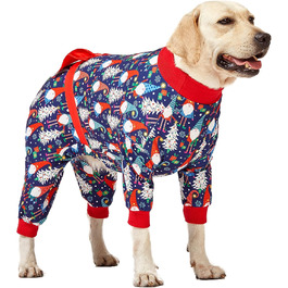 Піжама для собак LovinPet на Новий Рік, костюм гнома, теплий пуловер, великий розмір, одяг для пітбулів, костюм для собак X-Large