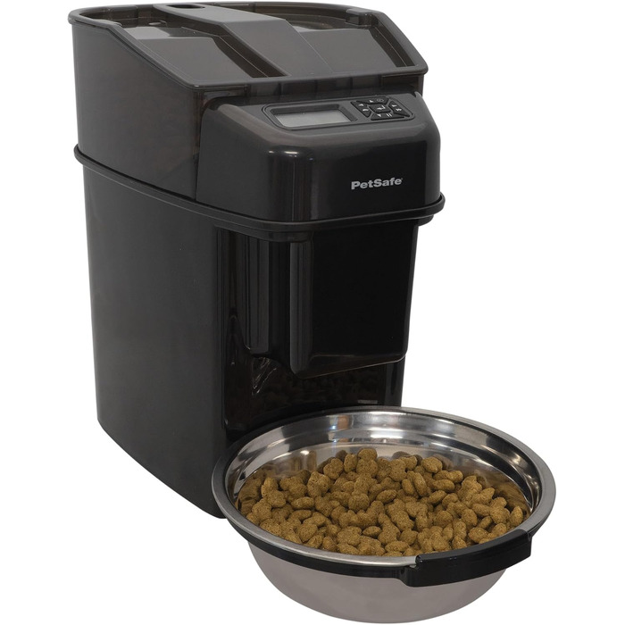 Автоматична годівниця PetSafe Healthy Pet Simply Feed, програмована, 5,6 л, цифровий дисплей, на 4 батарейках D, чорна