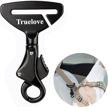 Безпечний поводок для собак з пряжкою, сумісний з усіма авторемнями, для нашийника/шлейки, TLM1993 фіолетовий (TLM1993--чорний)