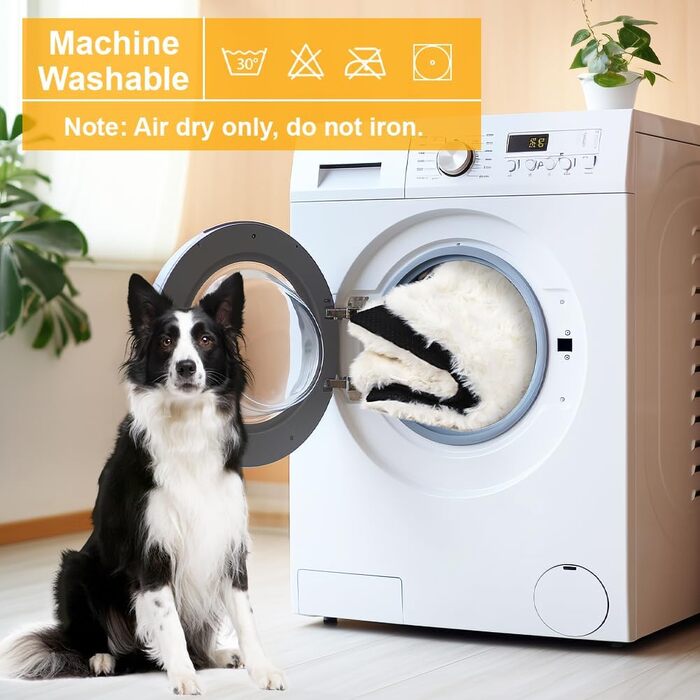 Самогріюча ковдра для котів та собак XIAPIA, плюшева, без дротів, для зігрівання, пральна, для кошенят, кігтів, в приміщенні та в авто, 60 x 45 см (білий, M)