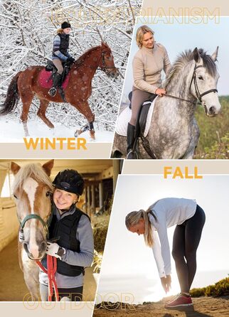 Чорні зимові штани для верхової їзди Baleaf з флісу (повний пояс), з кишенями на блискавці, легінси, розмір L