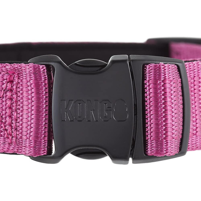 KONG Max HD надміцний неопреновий нашийник для собак, м'яка підкладка, розмір L, рожевий