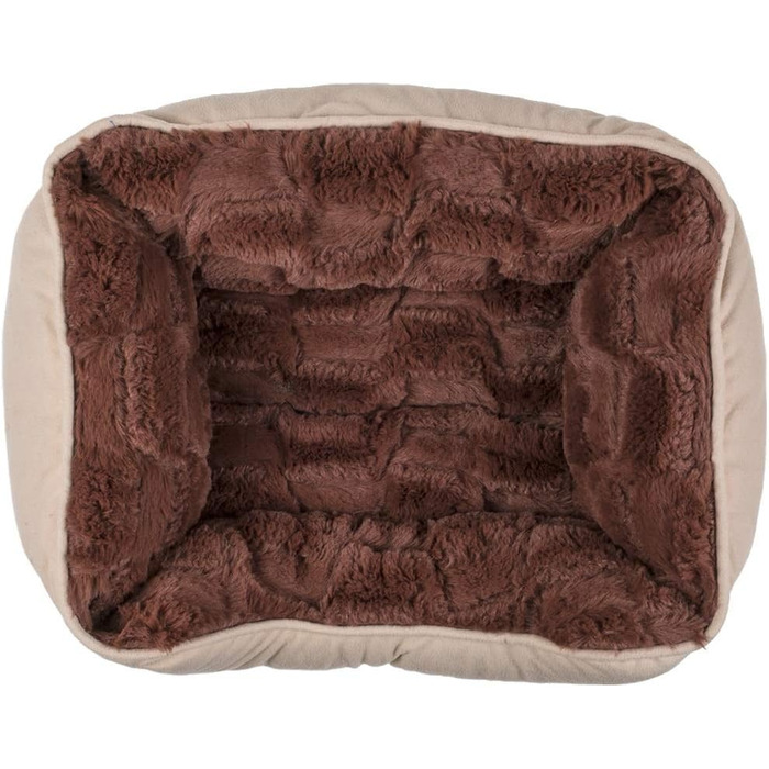 Ляжка для собак та котів Pullach Hof: 3 розміри, м'який лежак-корзинка, лежанка-подушка для тварин (63x53x16)