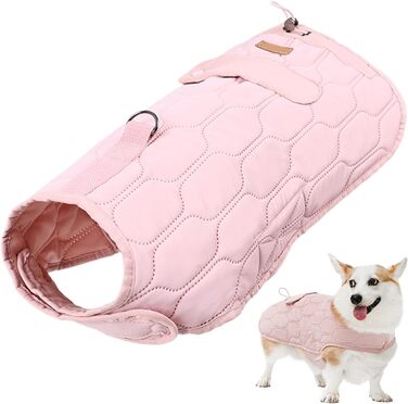 Зимовий одяг для собак: теплий, вітронепроникний зимовий жилет/манта для собак, комфортна куртка для маленьких, середніх та великих порід (сірий)