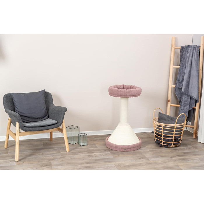 Кігтеточка TRIXIE Viviana (круглий, бежевий) – багатоповерхова, 114 см