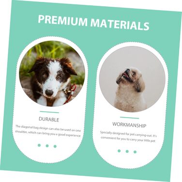 Сумка-переноска для собак та котів Housoutil - зелена, 44x26x2 см, для подорожей та прогулянок