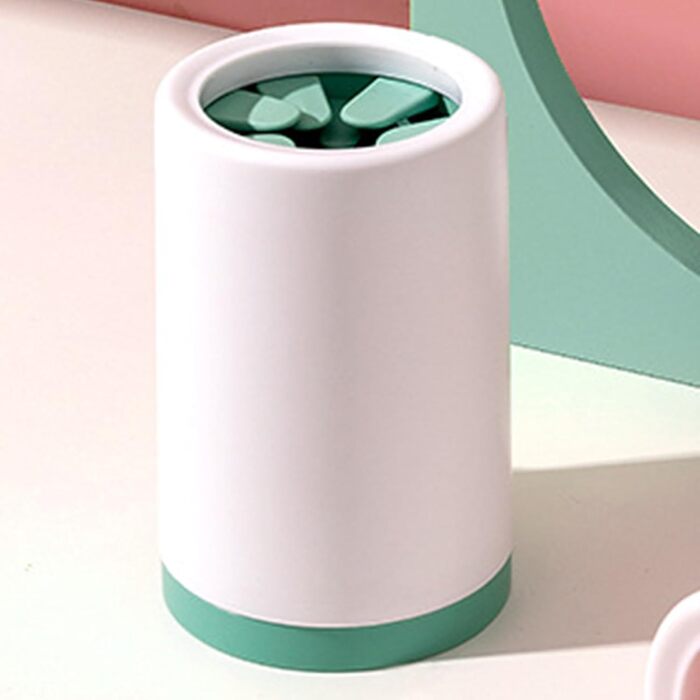 Очисник лап для собак SVCEQZE | Без розливу | Щітка для лап, м'яка машина для очищення лап, підвищена ефективність очищення, зелений (зелений, Small)