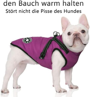 Зимова жилетка для собак, водонепроникний теплий одяг для маленьких собак з D-порогом (зелений, XL)