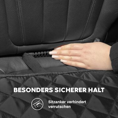 Захист для заднього сидіння автомобіля для собак Hainberger: водовідштовхувальний, стійкий до подряпин, з боковим захистом та оглядовим вікном, 137x147 см