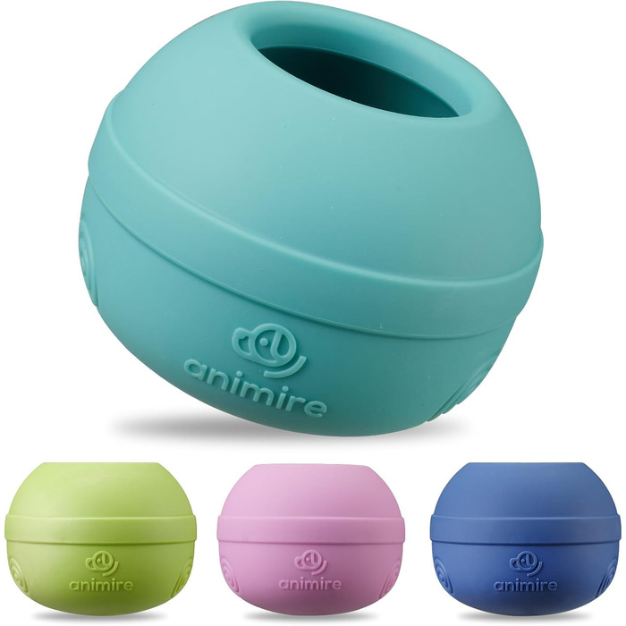 Інтерактивна іграшка-заспокійник для собак, з можливістю заповнення, для тривалої розваги, можна заморожувати, харчовий пластик (Блакитно-зелений, M)