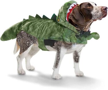 Костюм динозавра для собак на Хелловін, костюм стегозавра для собак, теплий зимовий костюм дракона для собак, фотосесії, S: шия 12-13