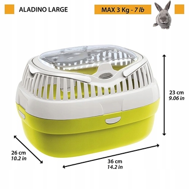 Переноска для тварин FERPLAST ALADINO LARGE, 36x26x23 см, мікс кольорів