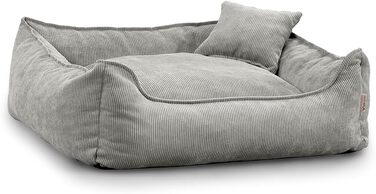 Gutekissen® Лежанка для собак Lucky – М'яке собаче ліжко для малих та великих собак – Практичне лежанка для домашніх тварин з поліуретановою начинкою та знімним чохлом (Зелений, ) Зелений (Сірий, XXL - 110x90)