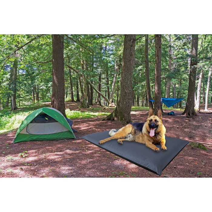 Водонепроникний килимок для собак Aveanit 110x68 см, вовняна ковдра, лежанка для собак, килимок для подорожей, кемпінгу, графіт