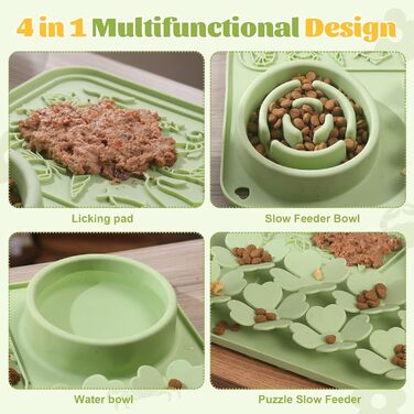 Силіконова килимок-лежанка для собак та котів - повільний годівник, інтерактивна іграшка-лежанка, антиковзаюча, для швидких їдців, для великих та маленьких порід