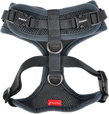 Шлея для собак Puppia Soft Harness RITEFIT сіра, розмір M
