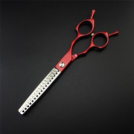 Професійна шерсть для грумінгу собак, ножиці для стрижки шерсті, золоті ножиці для грумінгу, без чохла (червоний)