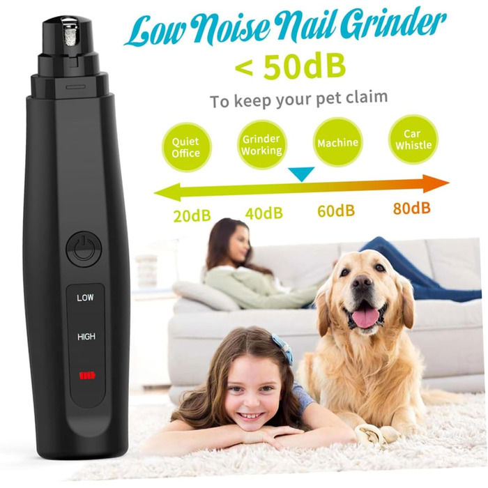 Електричний триммер для нігтів тварин BESPORTBLE: безпечний, простий у використанні, з алмазною обробкою