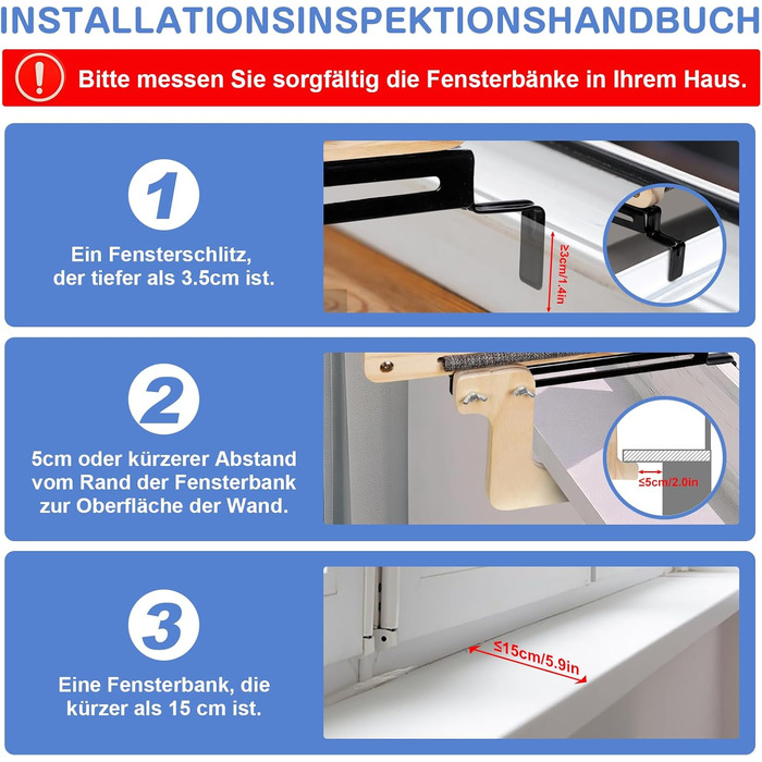 Котів гамак для вікна, лежанка для котів, міцна велика гамак для котів, дерев'яне ліжко для котів на вікно зі знімним товстим чохлом, зручне ліжко для котів на підвіконня, економне місце до 30 кг, чорний