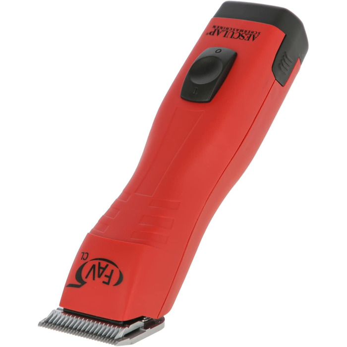 Акумуляторна машинка для стрижки собак Agrarzone Edition Aesculap FAV5 CL з набором гребенів | Потужна машинка для собак з ножем 1,5 мм | 4 години роботи | Професійний тріммер для собак, коней